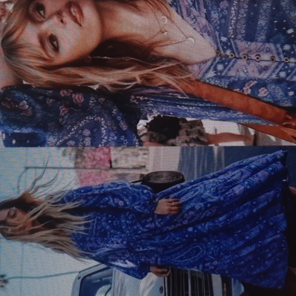 Spell and the Gypsy small City Lights flowy midi dress gown ruffle moon - Picture 10 of 10